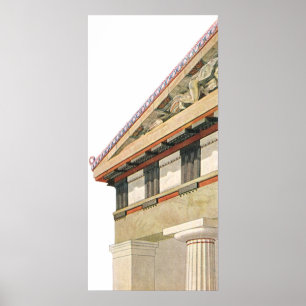 Póster Arquitectura Griega Antigua, Templo de Atenea