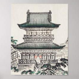 Póster Arquitectura japonesa: Poster Kōno Bairei