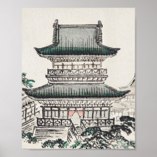 Póster Arquitectura japonesa: Poster Kōno Bairei