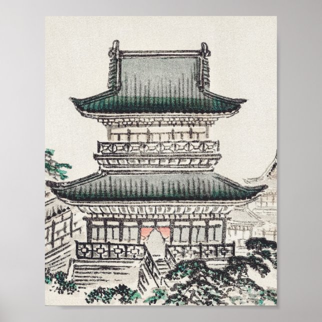 Póster Arquitectura japonesa: Poster Kōno Bairei (Frente)