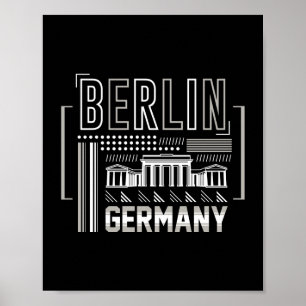 Póster Arquitectura moderna de Berlín Alemania Gráfico