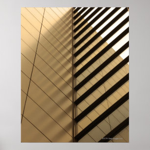 Póster Arquitectura moderna de tono amarillo