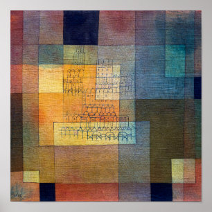 Póster Arquitectura polifónica Paul Klee