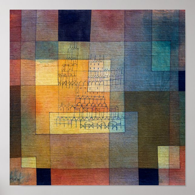 Póster Arquitectura polifónica | Paul Klee | (Frente)