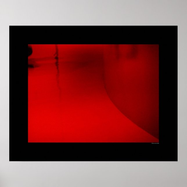 Póster Arquitectura - Red Hallway (Frente)