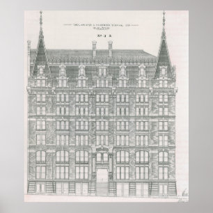 Póster Arquitectura Vintage, Compañía del Canal Delaware 