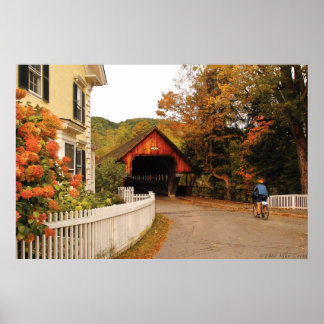 Póster Arquitectura - Woodstock, VT - Entrando en Woodsto