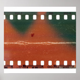Póster Arranque de tira de película de 35 mm, arañazos fr