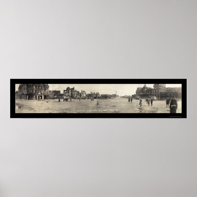 Póster Arras, Foto de Ferrocarril en Francia 1919 (Frente)