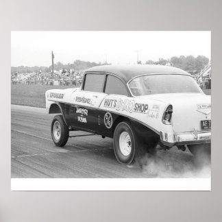 Póster Arrastra de cosecha - Gasser Chevy Dyno '56 de Hut