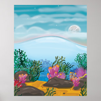 Póster Arrecife de coral