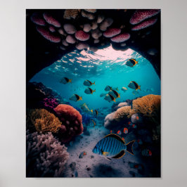 Póster Arrecife de coral de agua dulce más hermosa