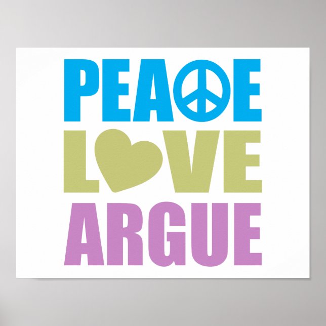 Póster Arreglo de amor por la paz (Frente)