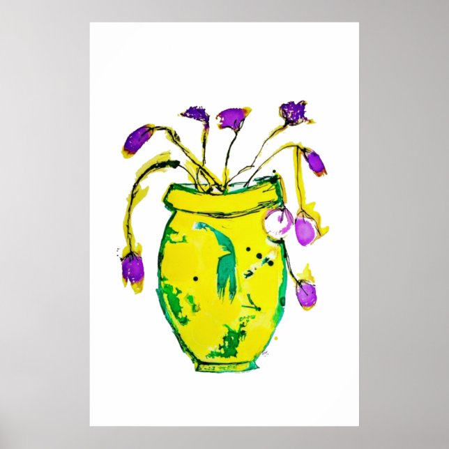 Póster Arreglo de flores Art (Frente)
