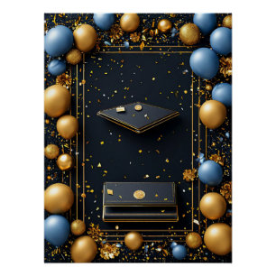 Póster Arreglo Decorativo de Graduación