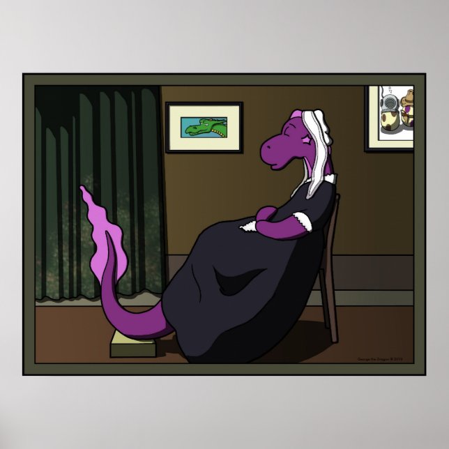 Póster Arreglo en morado y verde (Frente)