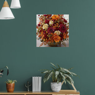 Póster Arreglo floral de otoño