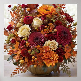 Póster Arreglo floral de otoño