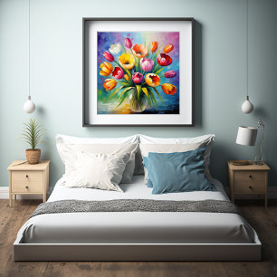 Póster Arreglo floral de Tulip Radiance