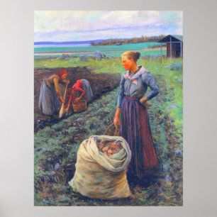 Póster Arrendadores de papa Elin Danielson-Gambogi 1893