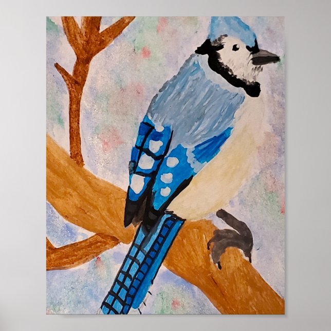 Póster Arrendajo azul  (Frente)