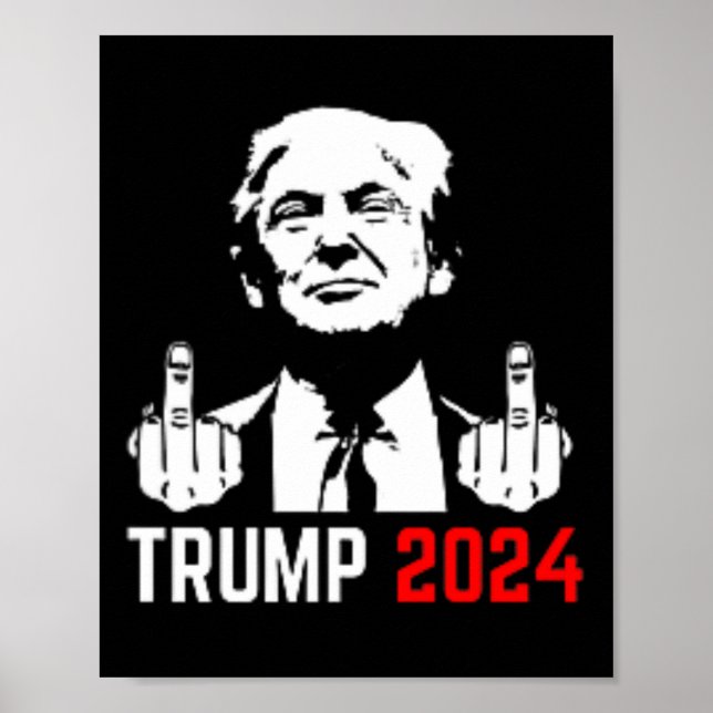 Póster Arresto De Trump En Estados Unidos 2024 (Frente)