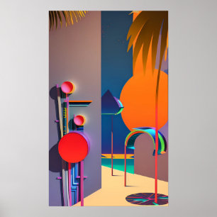 Póster Arriba contra la pared