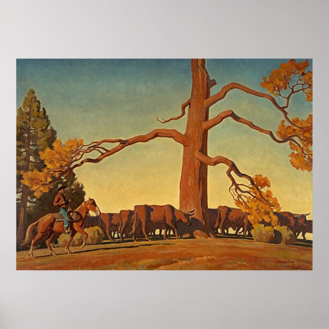 Póster Arriba de la cresta por Maynard Dixon (Frente)