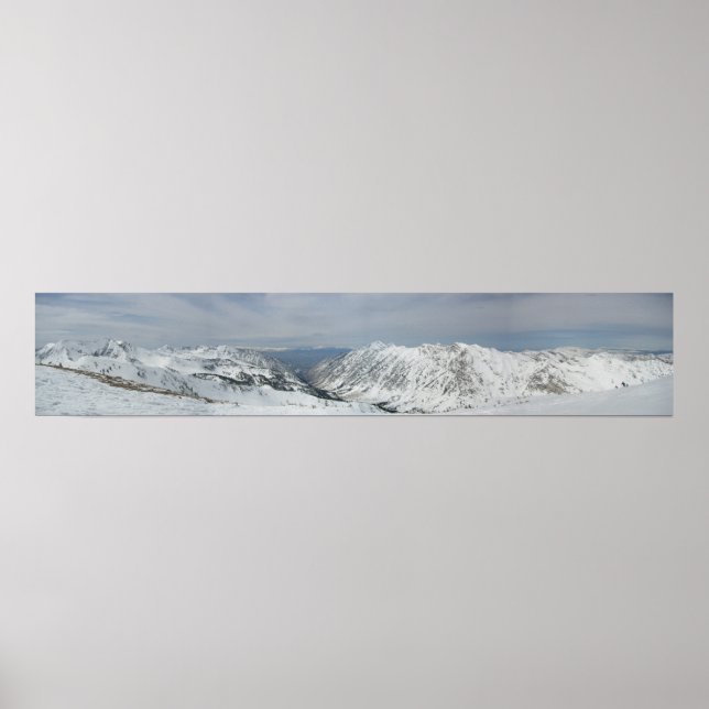 Póster Arriba de la montaña Baldy, Alta Utah (Frente)