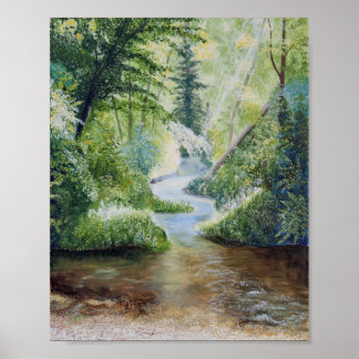 Póster Arriba La Pintura De Aceite De La Grieta