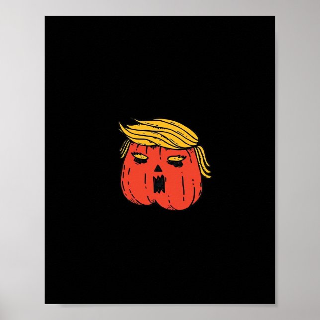 Póster Arrójalo Como Una Calabaza Trumpkin Halloween El (Frente)