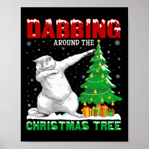Póster Arrojándose alrededor del Árbol de Navidad, Navida