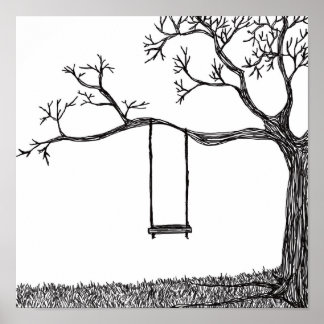 Póster Arrojar árbol