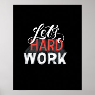 Póster Arrojemos fuerte. Frase de motivación mística del 