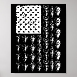 Póster Arrowhead Guay Para Hombres Mujeres Bowhunt Flecha