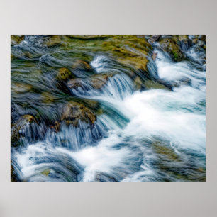 Póster Arroyo de montaña cristalino