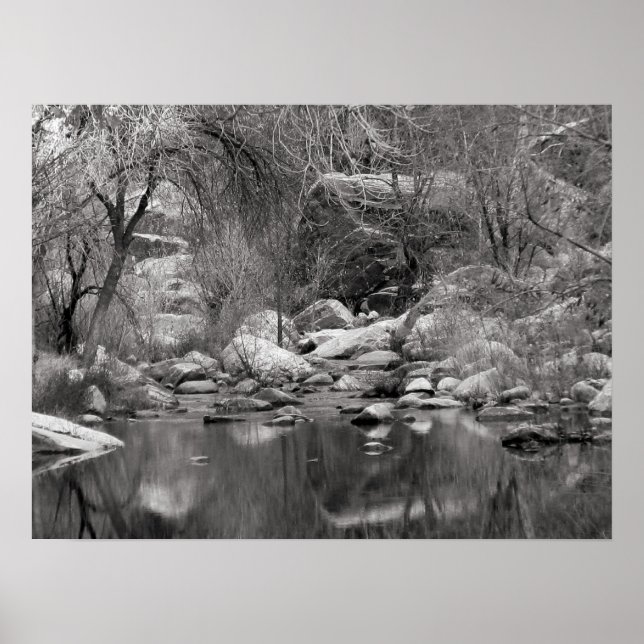 Póster Arroyo Sabino en Invierno Fotográfico (Frente)