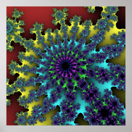 Póster Arroz arcoiris rojo