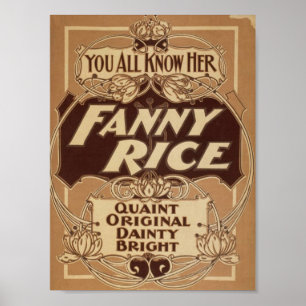Póster Arroz de Fanny, 'Bright delicado original