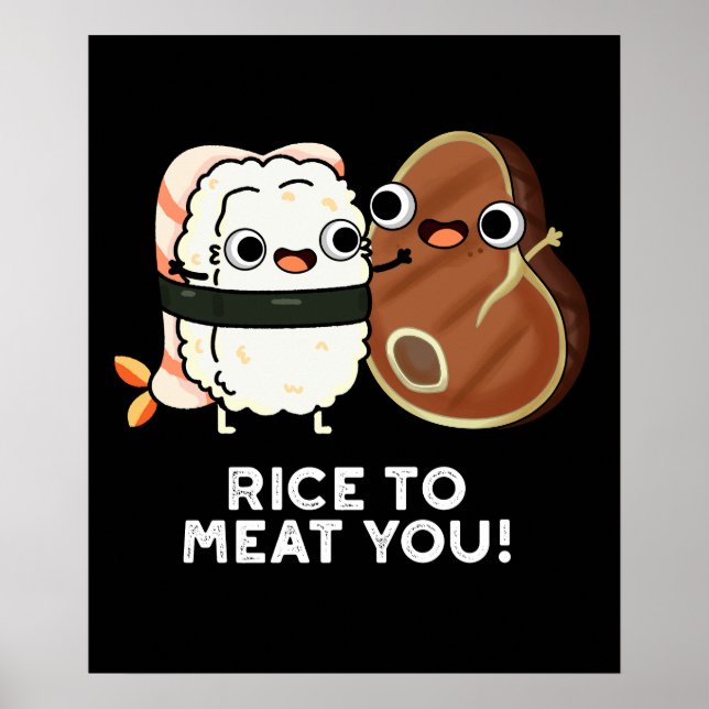 Póster Arroz Para Carne Gracioso Shi Pun Oscuro BG (Frente)