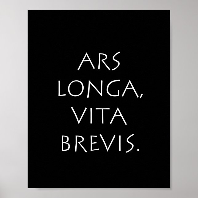 Póster Ars Longa Vita Brevis (Frente)