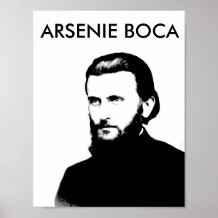 Póster arsenie boca romania símbolo de religión santa igl
