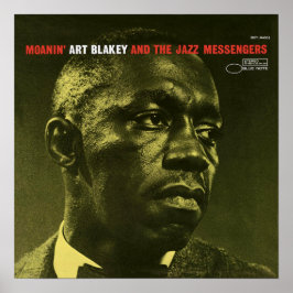 Póster Art Blakey Moanin Jazz Vintage