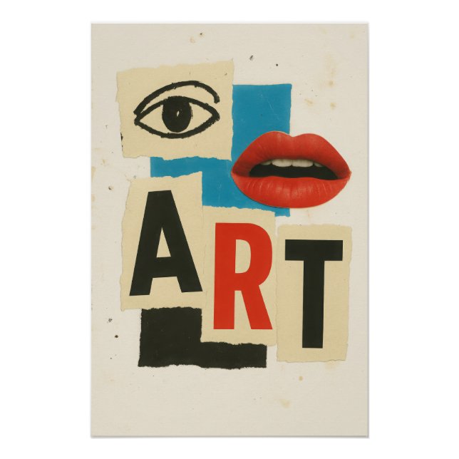 Póster Art Collage Affiche (Anverso)