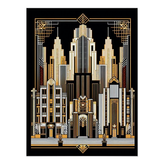 Poster Art Decó. (Anverso)