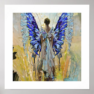 Póster art deco angel