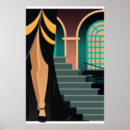 Póster Art Deco Artwork Poster 1c