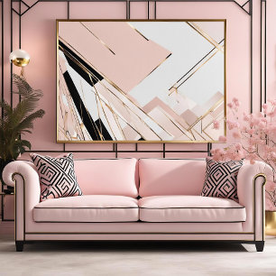 Póster Art Decó contemporáneo inspirado sin marco