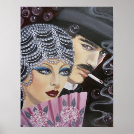 PÓSTER ART DECO COUPLE