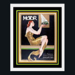 Póster Art Deco Cover Motor Magazine 16 x 20<br><div class="desc">Revista de motor,  Art Deco,  cubierta 16 x 20 1931</div>